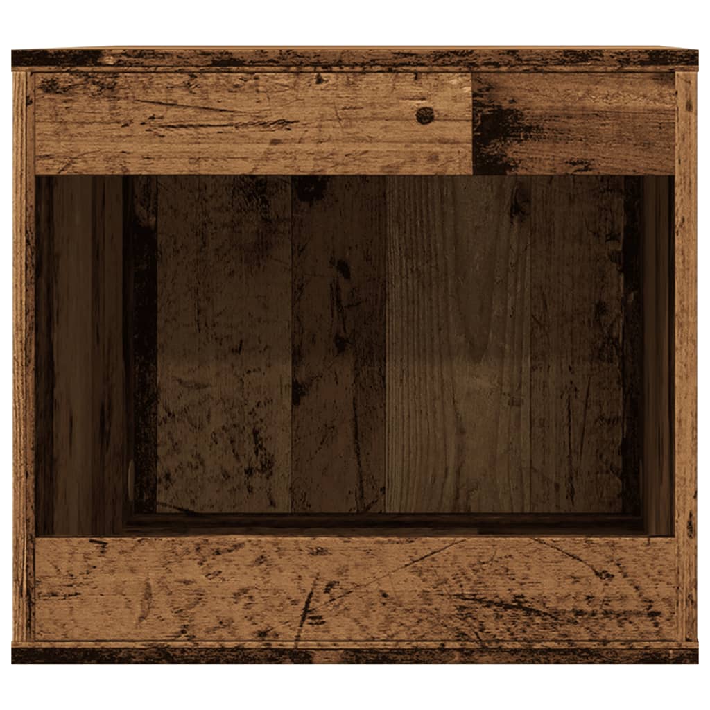 Recinto Lettiera Gatti Legno Vecchio 47x59x42 cm in Truciolato