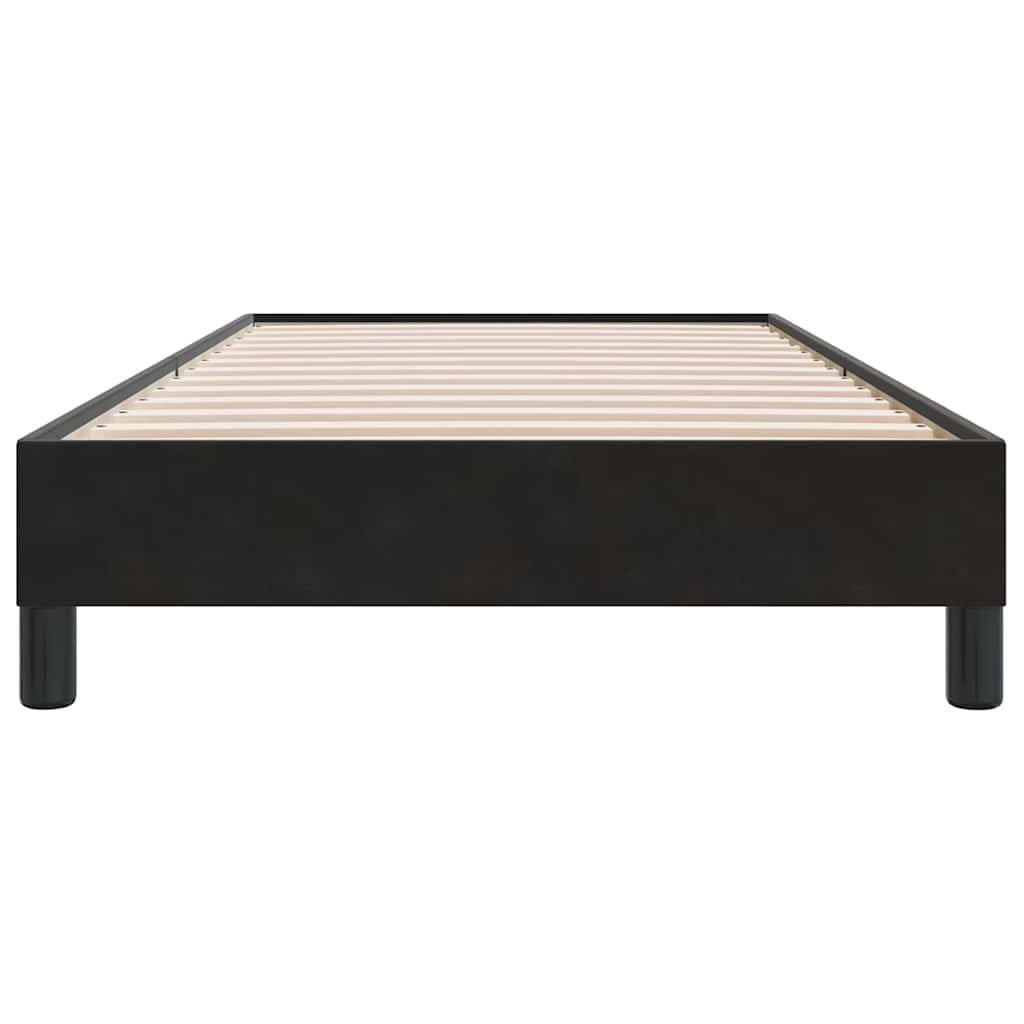 Giroletto senza Materasso Nero 80x210 cm in Velluto