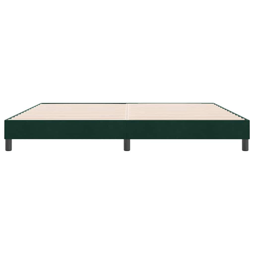 Giroletto senza Materasso Verde Scuro 180x210 cm in Velluto
