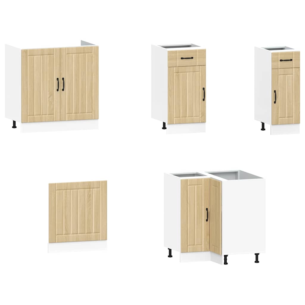 Set Mobili da Cucina 11 pz Lucca Rovere Sonoma in Truciolato