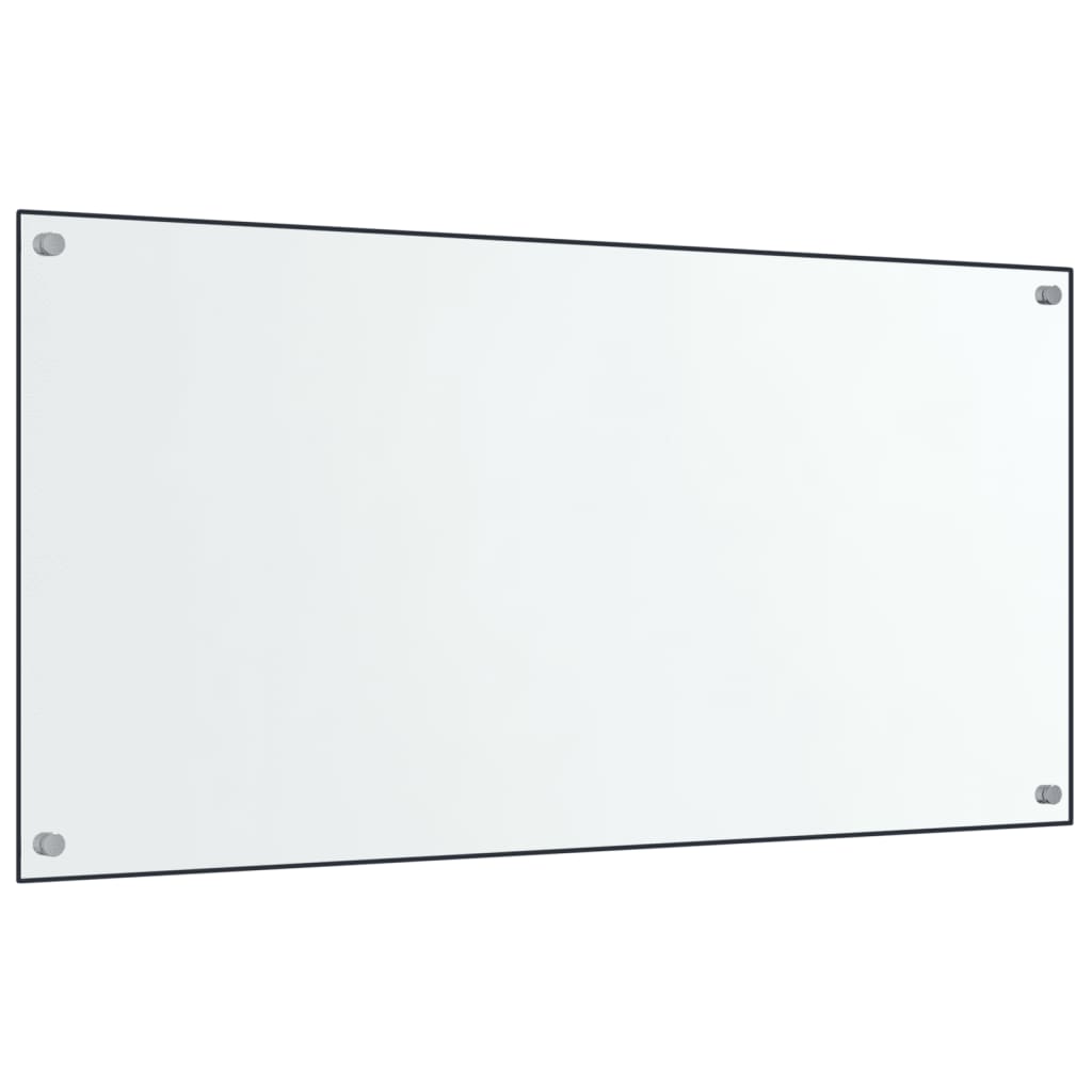 Paraschizzi per Cucina 2 pz Trasparente 80x60cm Vetro Temperato