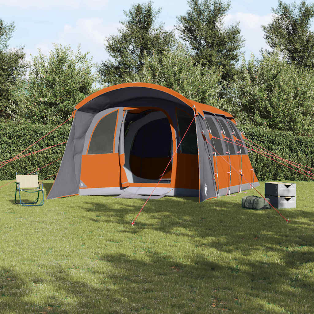 Tenda Familiare con tetto Grigio e arancione 576 x 325 x 213 cm