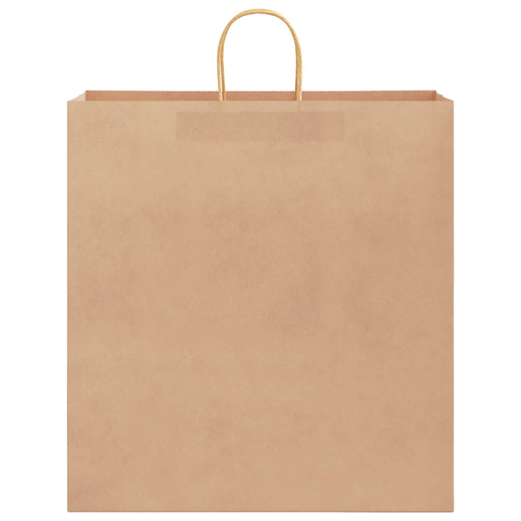 Sacchetti di Carta 250 pz con Manici Marrone 45x17x48 cm