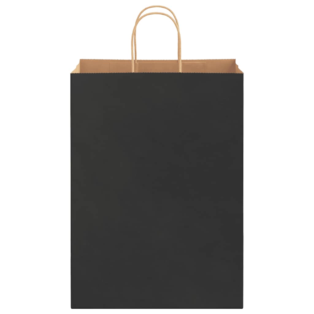 Sacchetti di Carta 250 pz con Manici Neri 32x17x44 cm