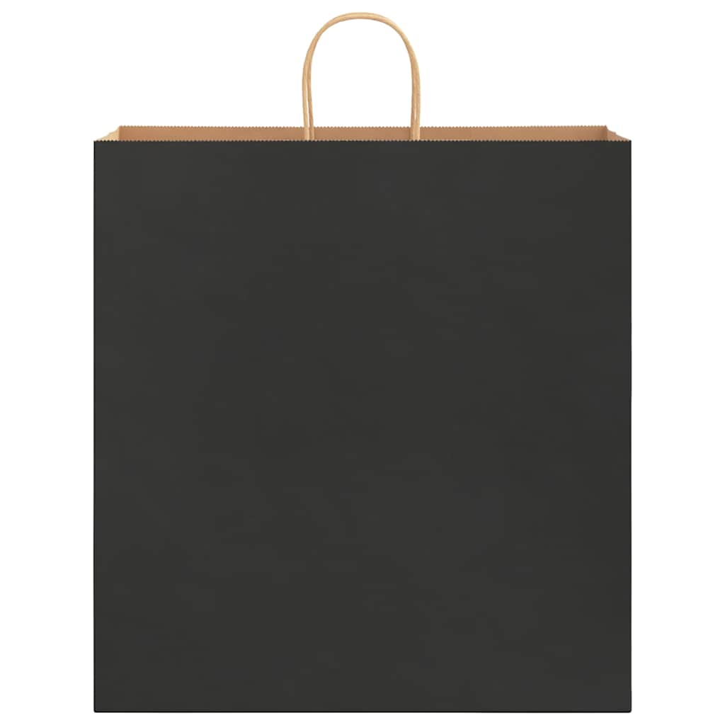 Sacchetti di Carta 250 pz con Manici Neri 45x17x48 cm