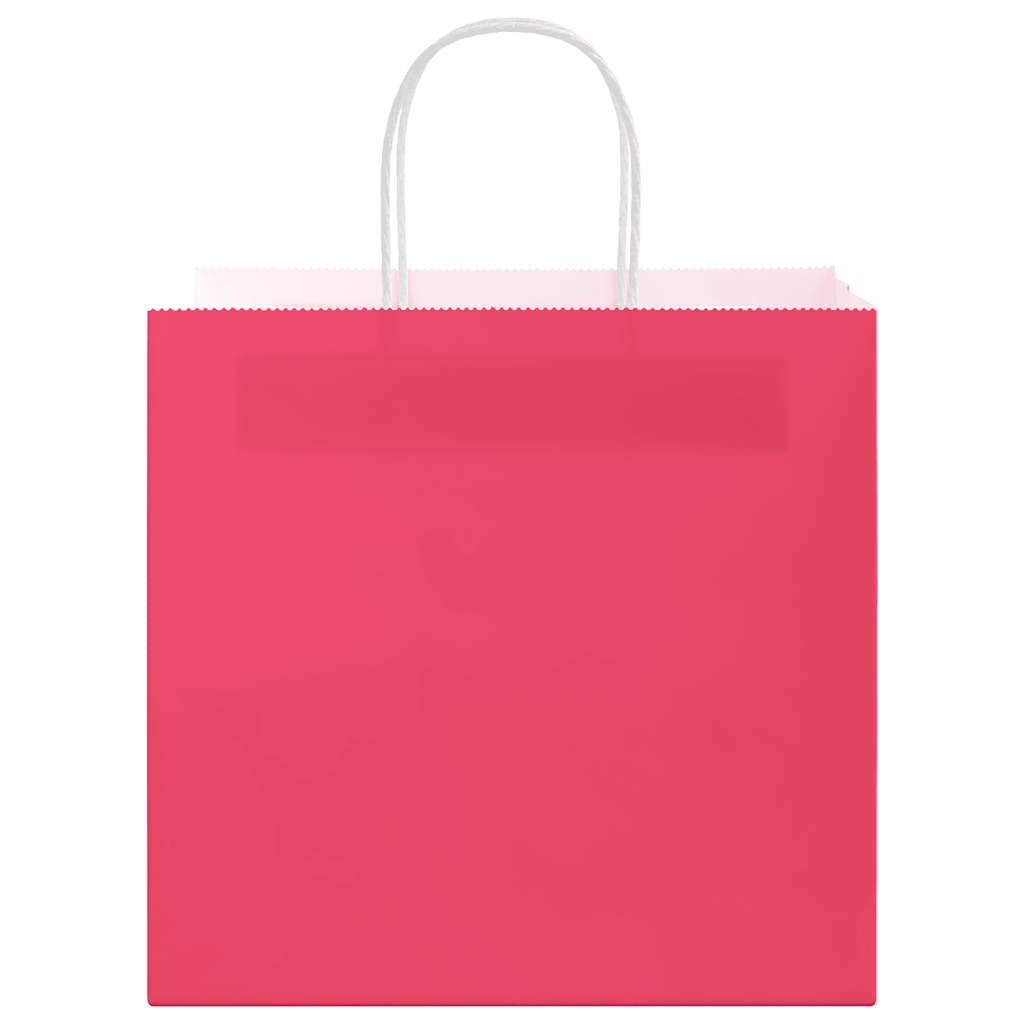 Sacchetti di Carta 250 pz con Manici Rosa 54x15x49 cm