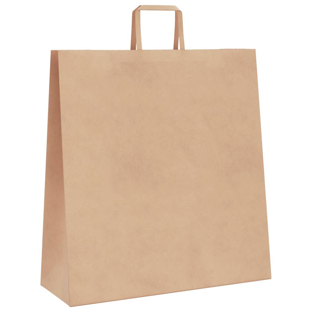 Sacchetti di Carta Kraft 50 pz con Manici Marrone 45x17x48 cm
