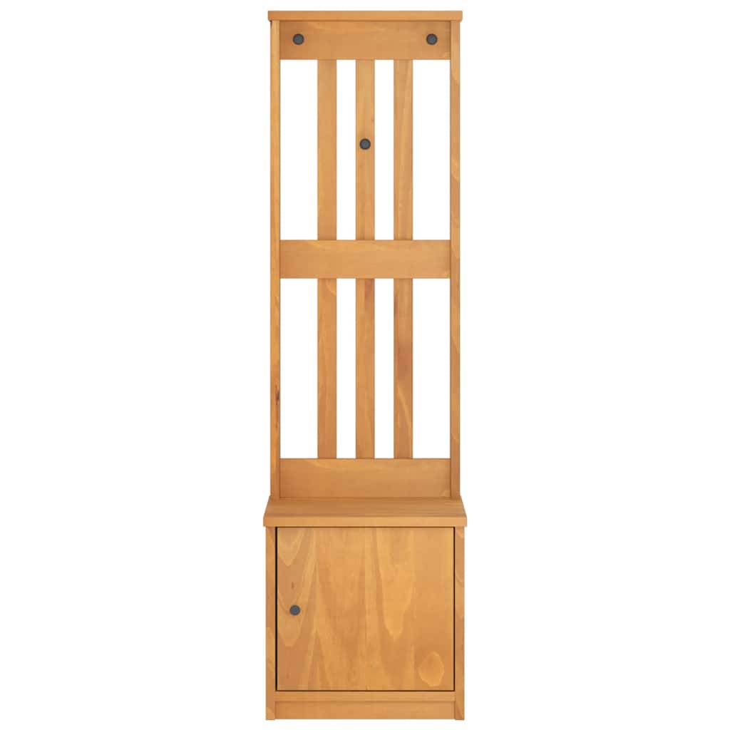 Albero da Ingresso SANDNES 45x40x159,5 cm in Legno di Pino