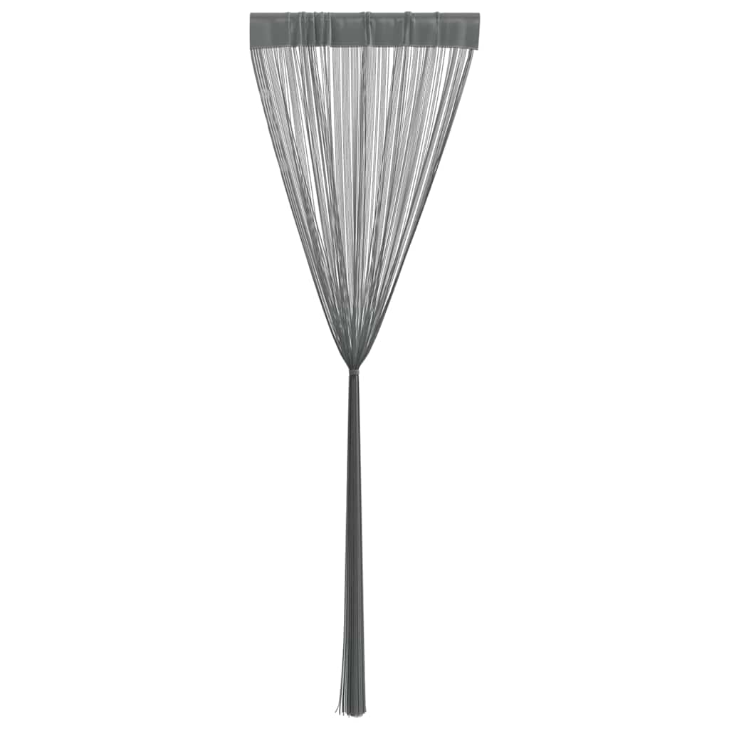 Tende a fili 2 pz Antracite 140x250 cm