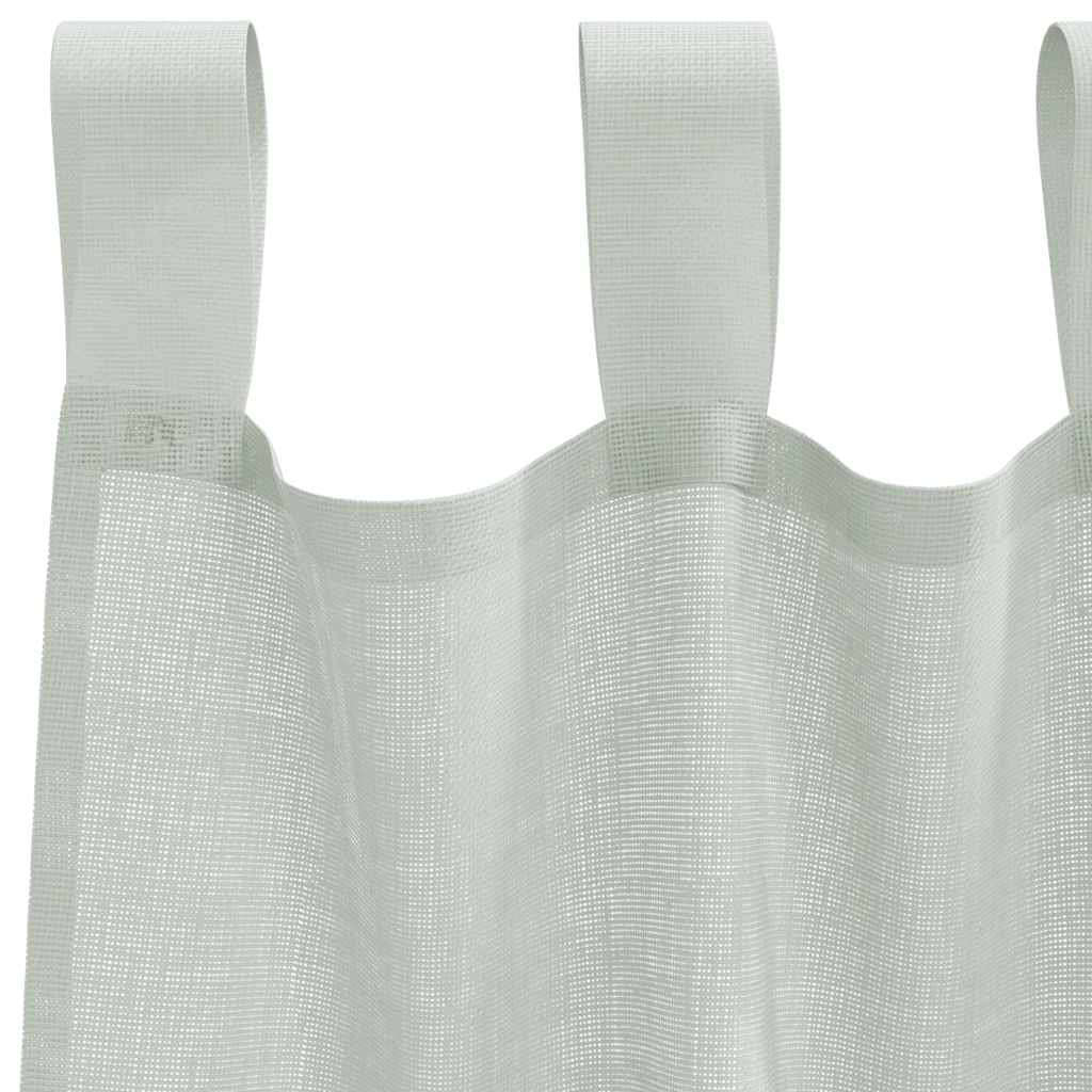 Tende in Voile con Passanti 2 pz Grigio Chiaro 140x225 cm