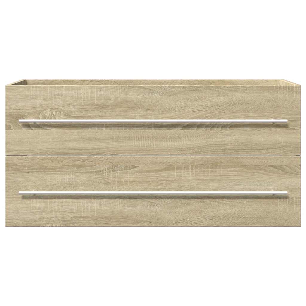 Mobile Lavabo Rovere Sonoma 100x38,5x48 cm in Legno Multistrato