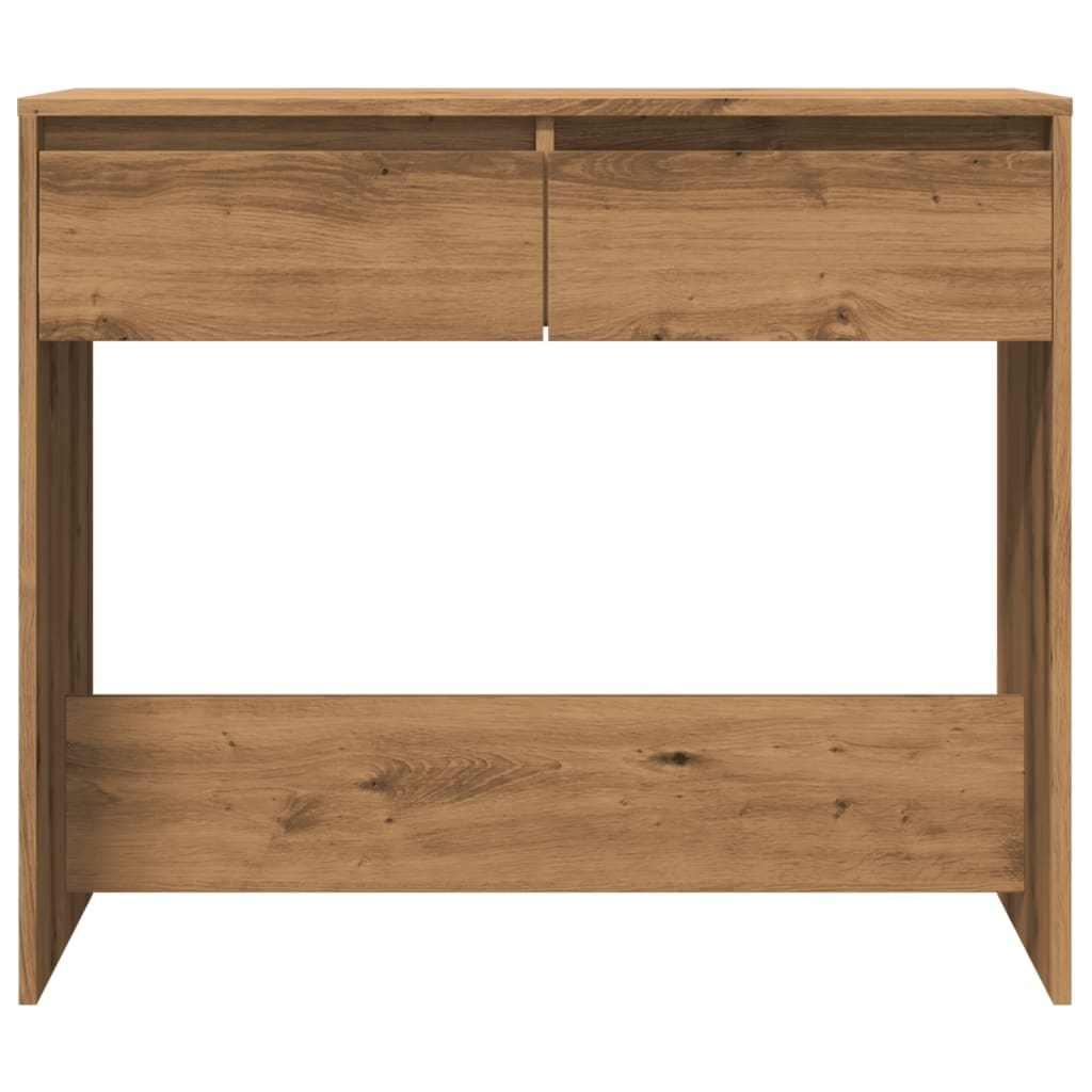 Tavolo Consolle Rovere Artigianale 89x41x76,5cm in Truciolato