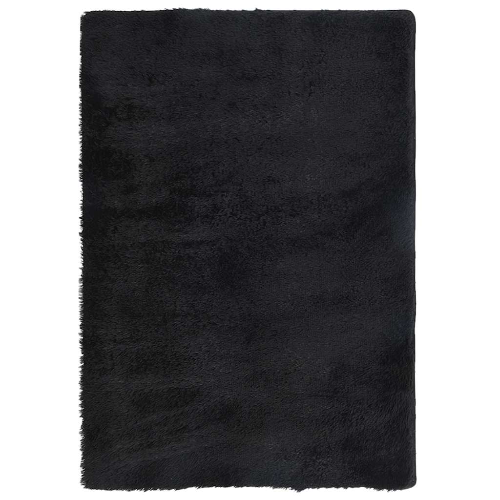Tappeto Shaggy a Pelo Lungo NAVARRA Nero 200x290 cm poliestere