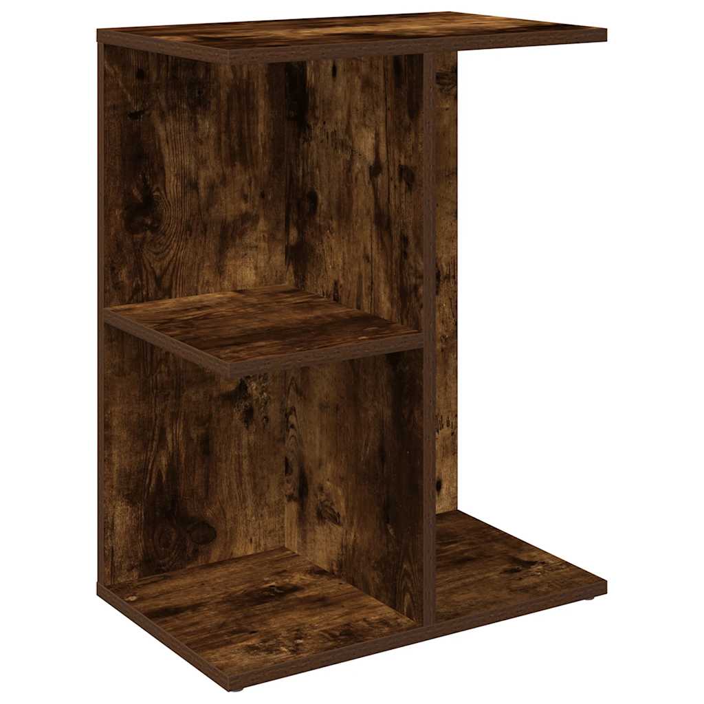 Comodini 2 pz Rovere Fumo 46,5x29x61 cm in Legno Multistrato