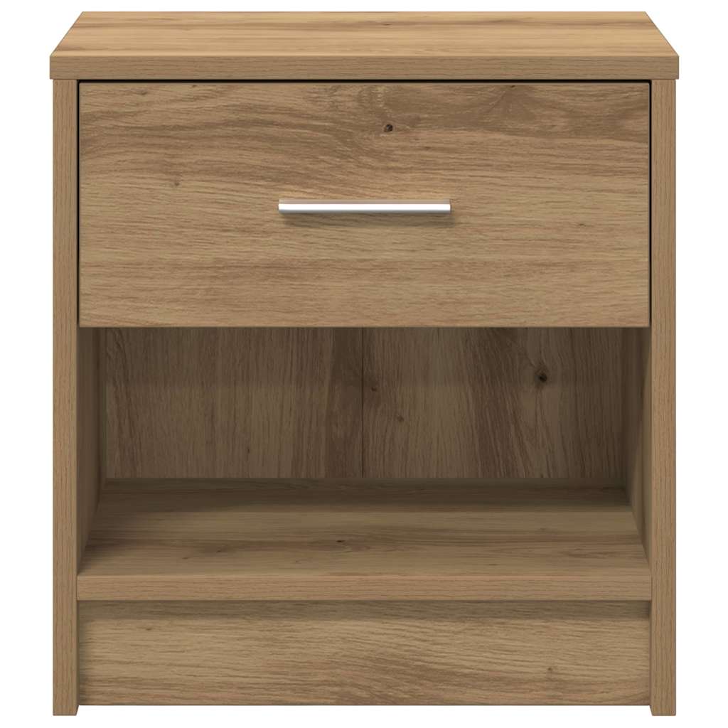 Comodino con Cassetto Rovere Artigianale 39x28x41 cm
