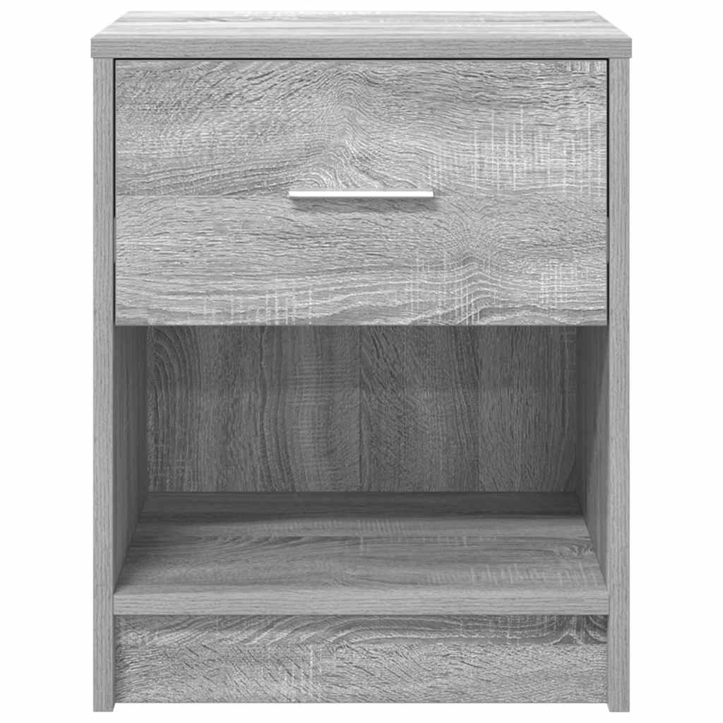 Comodino con Cassetto Grigio Sonoma 40x34x50 cm