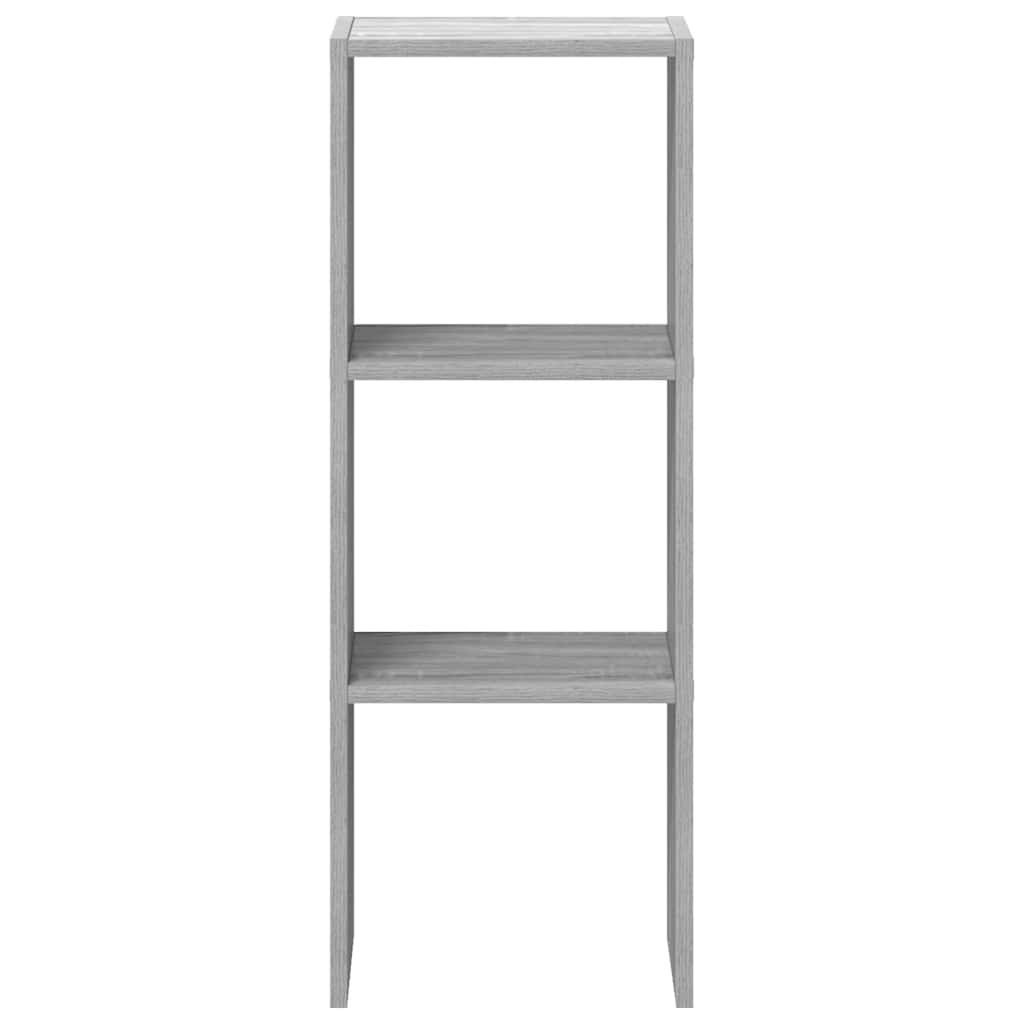 Libreria Impilabili Grigio Sonoma 30x30x80 cm Legno Multistrato