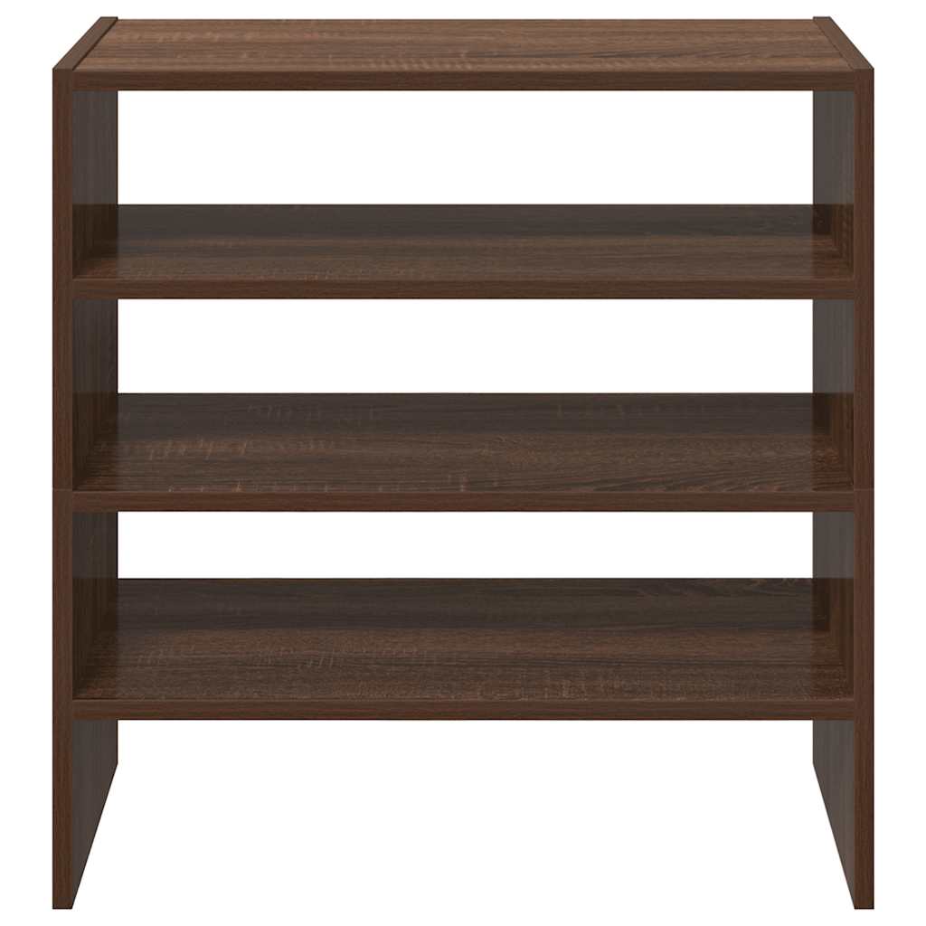 Scarpiere 2 pz Impilabili Rovere Marrone 60x30x30,5 cm