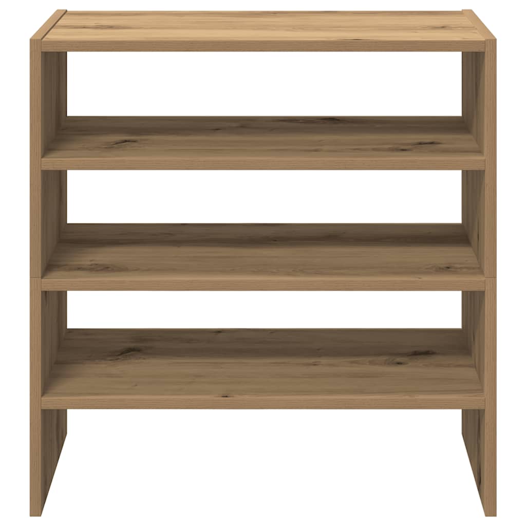 Scarpiere 2 pz Impilabili Rovere Artigianale 60x30x30,5 cm
