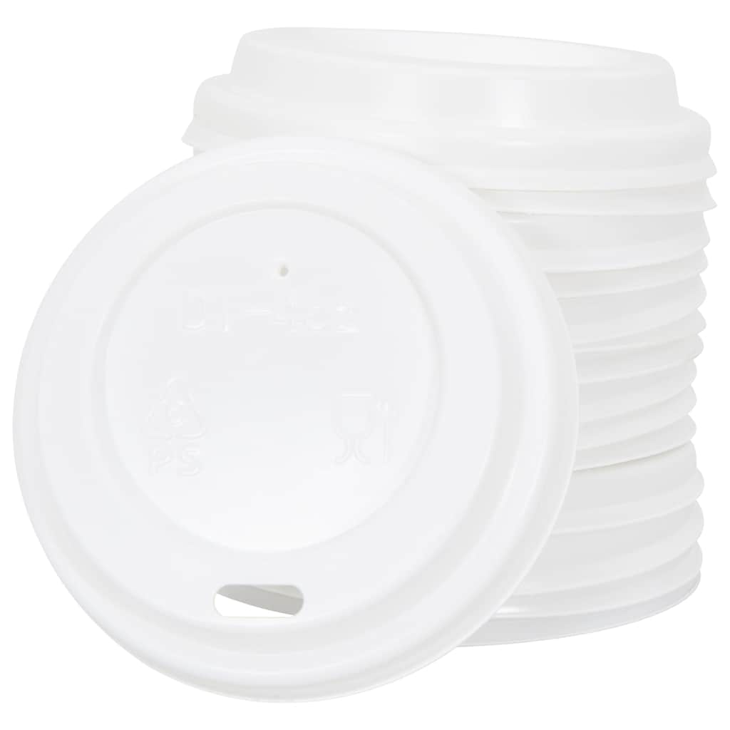 Coperchi Tazze da Caffè Carta Ø60mm 4oz 1000 pz Plastica Bianca
