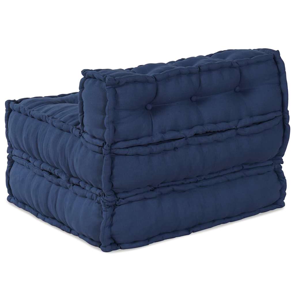 Divano Modulare a Fiori Indaco 70 x 70 x 56 cm Tessuto