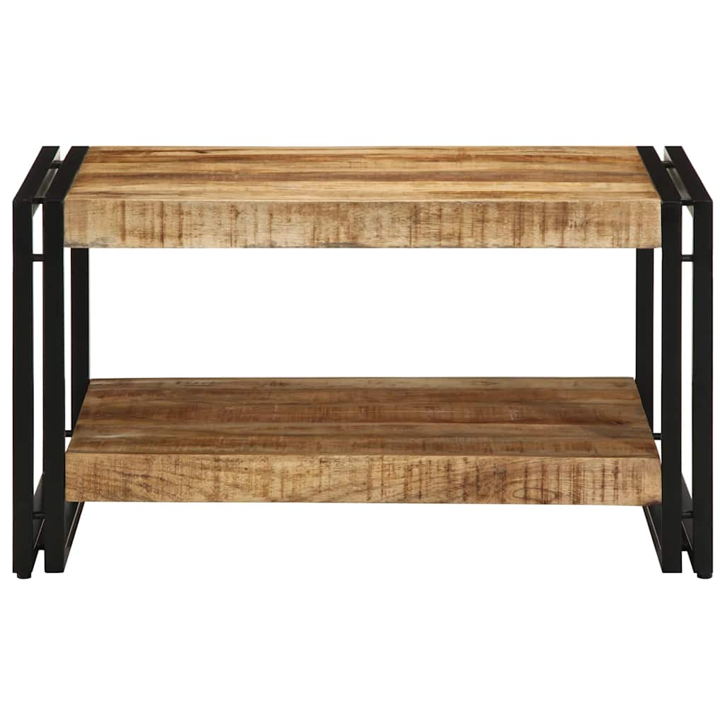 Tavolino 70x50x38 cm in Legno Massello di Mango Grezzo
