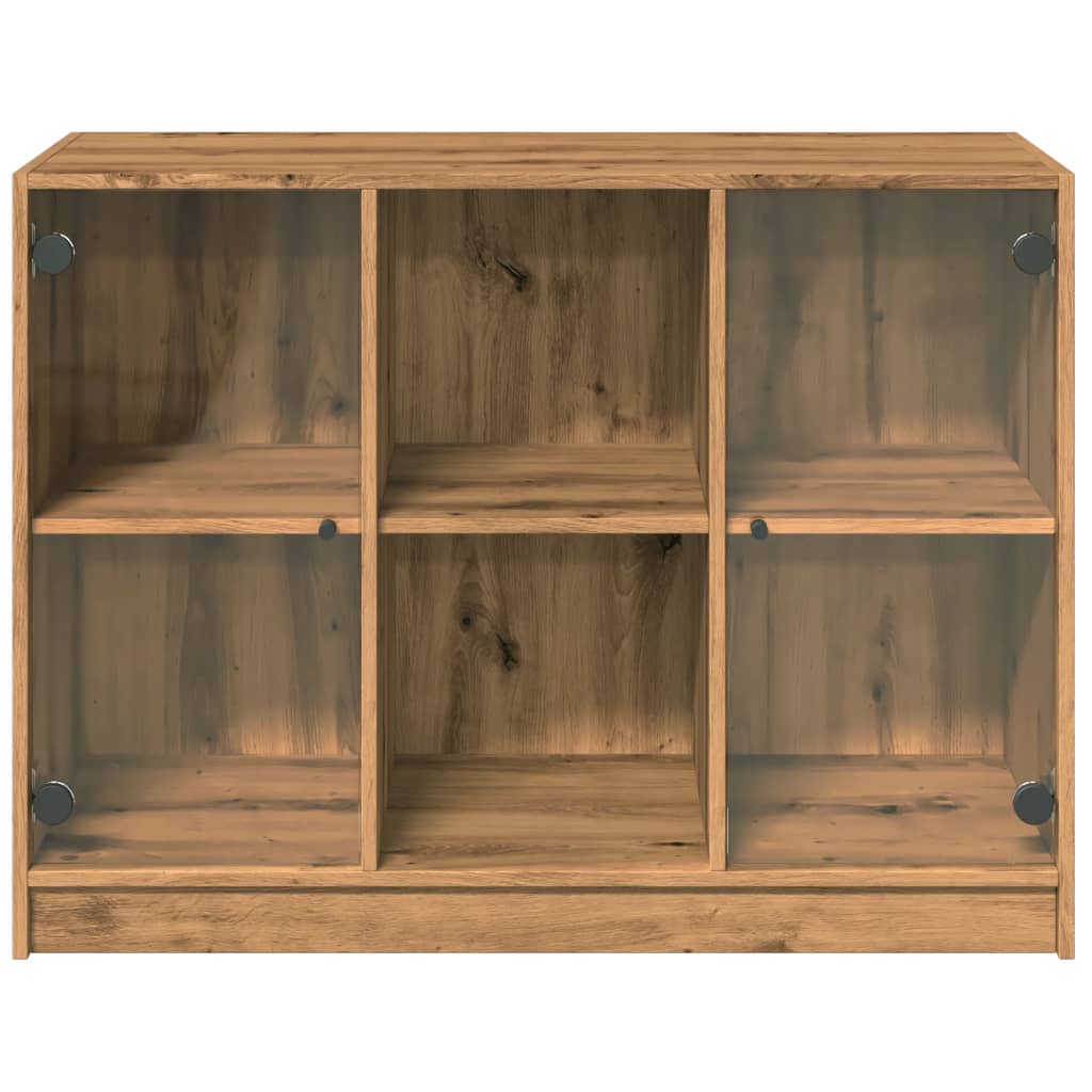 Credenza Rovere Artigianale 102x37x75,5 cm in Legno Multistrato
