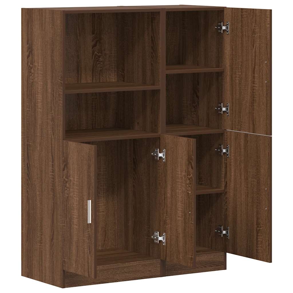 Set di Mobili da Cucina 2 pz Rovere Marrone in Truciolato