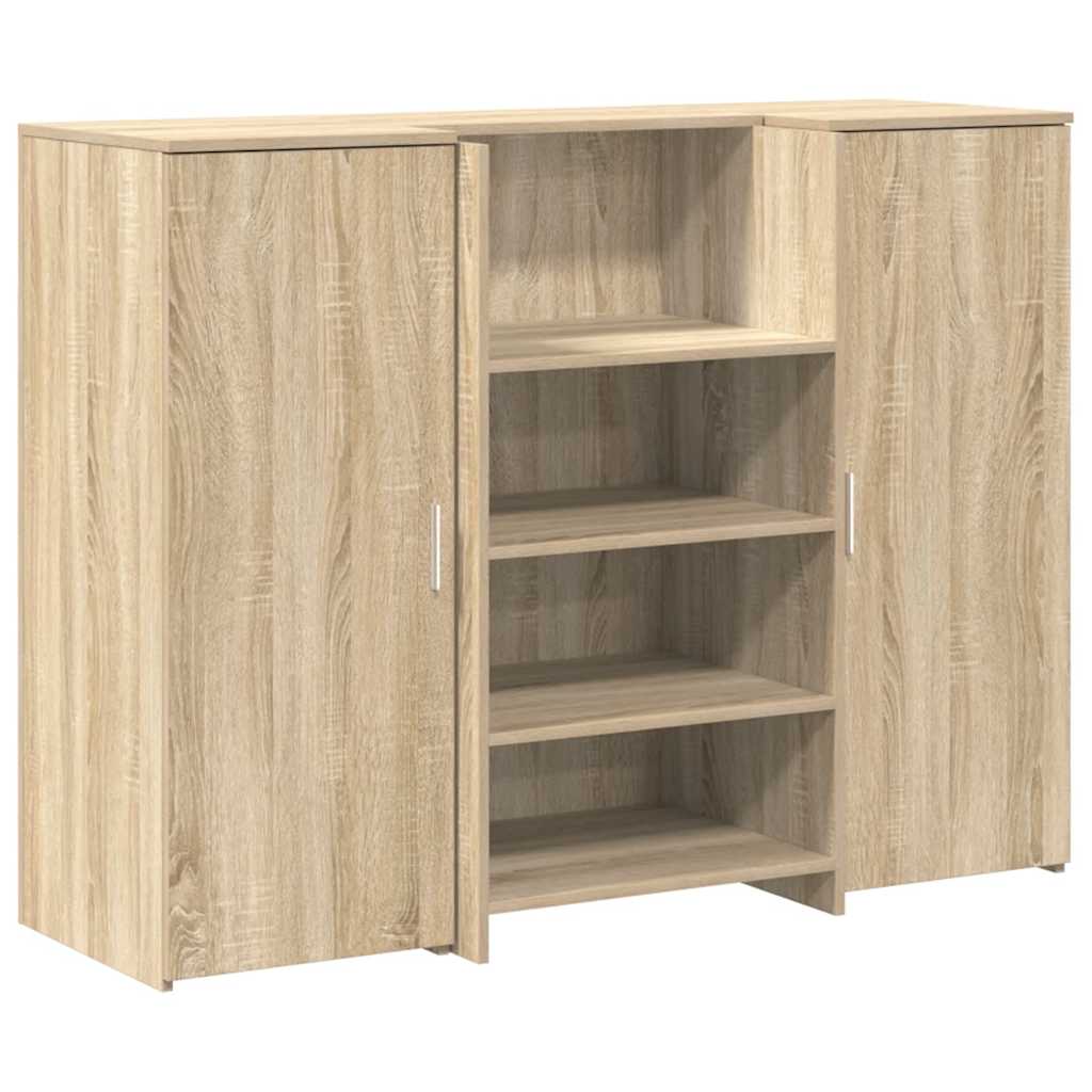 Banco Reception Rovere Sonoma 135x50x103,5 cm Legno Multistrato