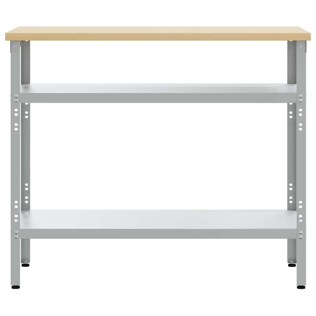 Piano di lavoro con lo scaffale Grigio 100 x 55 x 85 cm