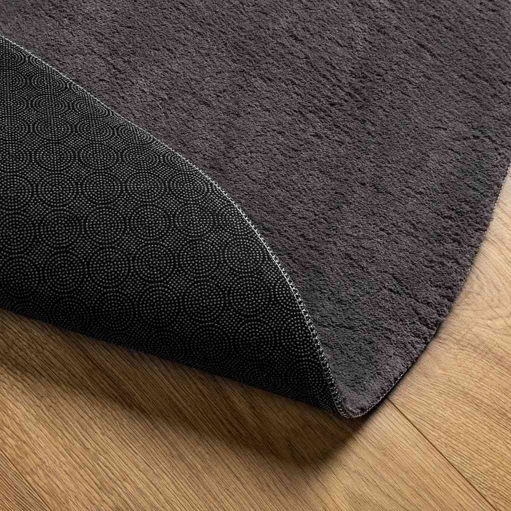Tappeti per area HUARTE Antracite 140 x 200 cm 100% Poliestere