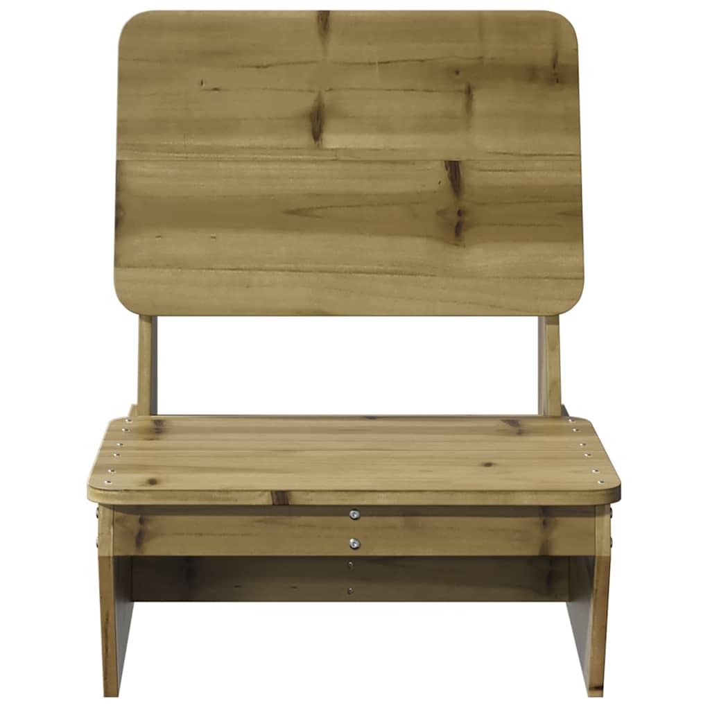 Sedie da Giardino 2 pz 60x64x70,5cm in Legno di Pino Impregnato