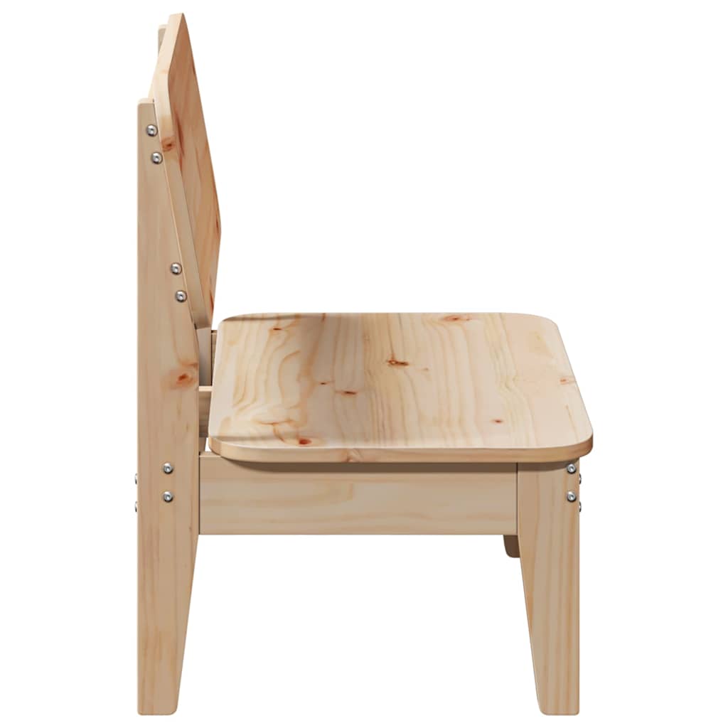 Sedia da Giardino 60x52,5x72 cm in Legno Massello di Pino