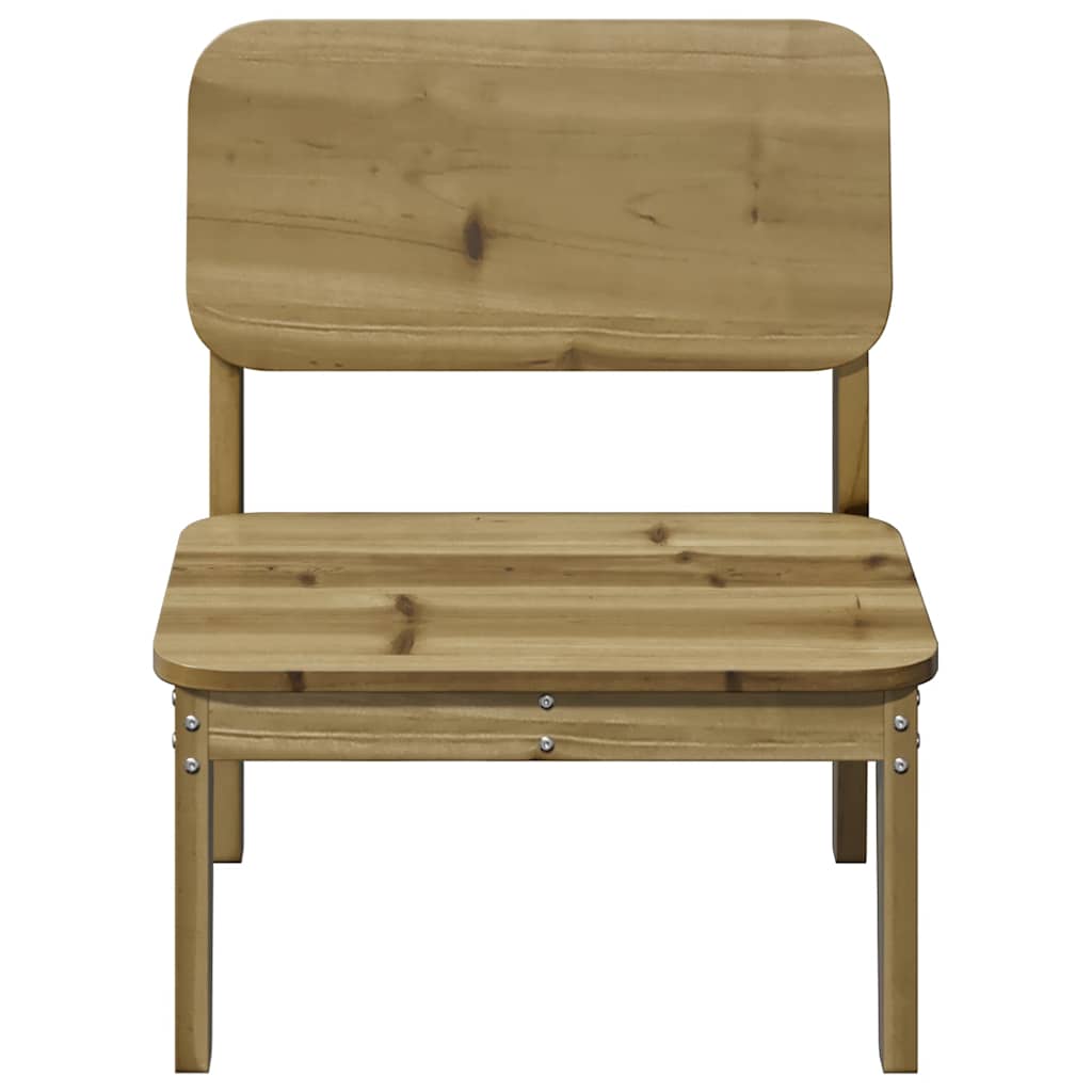 Sedie da Giardino 2 pz 60x52,5x72cm in Legno di Pino Impregnato