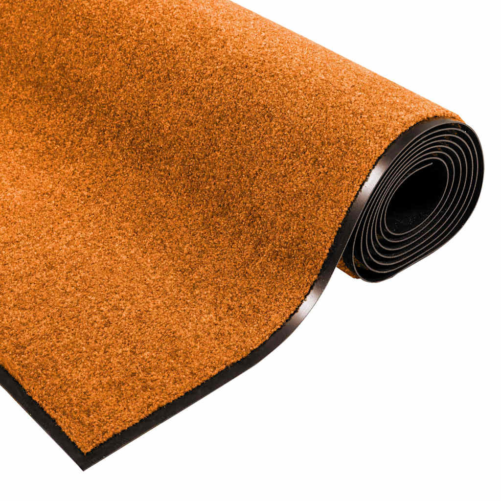 Tappetino Altro Arancione e Nero 120 x 250 cm Poliammide e PVC