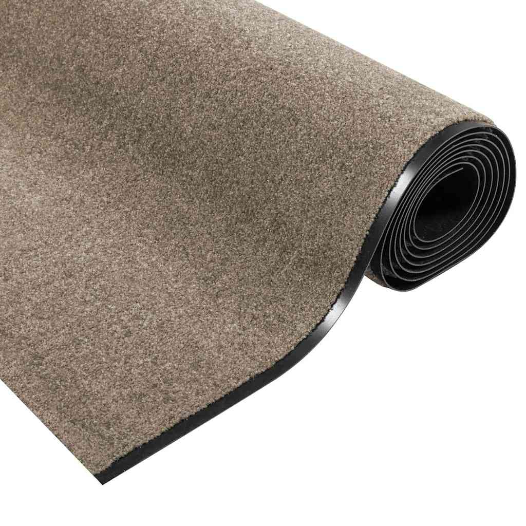 Tappetino Beige e Nero 120 x 350 cm Polipropilene e vinile