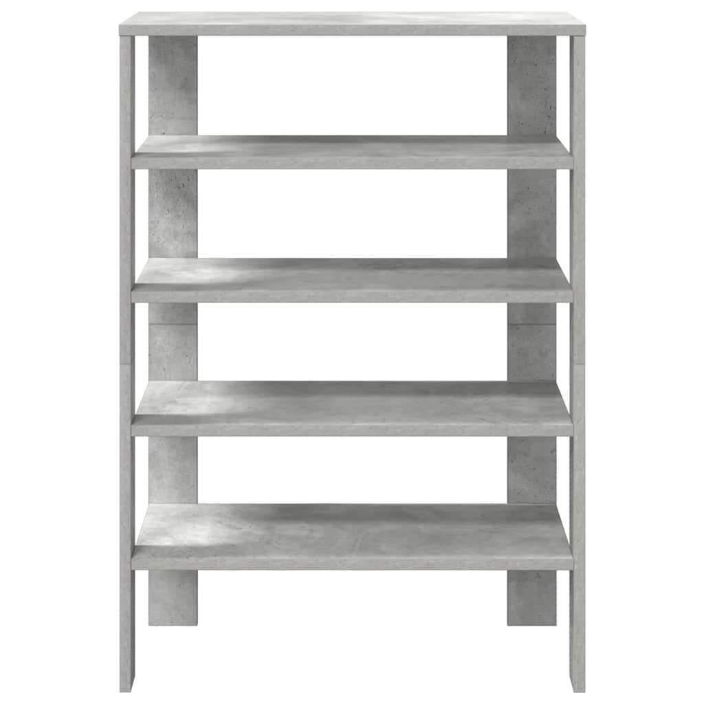 Scarpiera Grigio Cemento 61x32x87,5 cm in Legno Multistrato