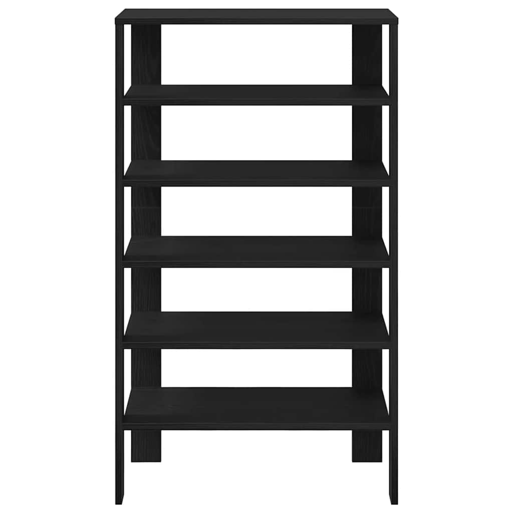 Scarpiera Nera 61x32x105 cm in Truciolato