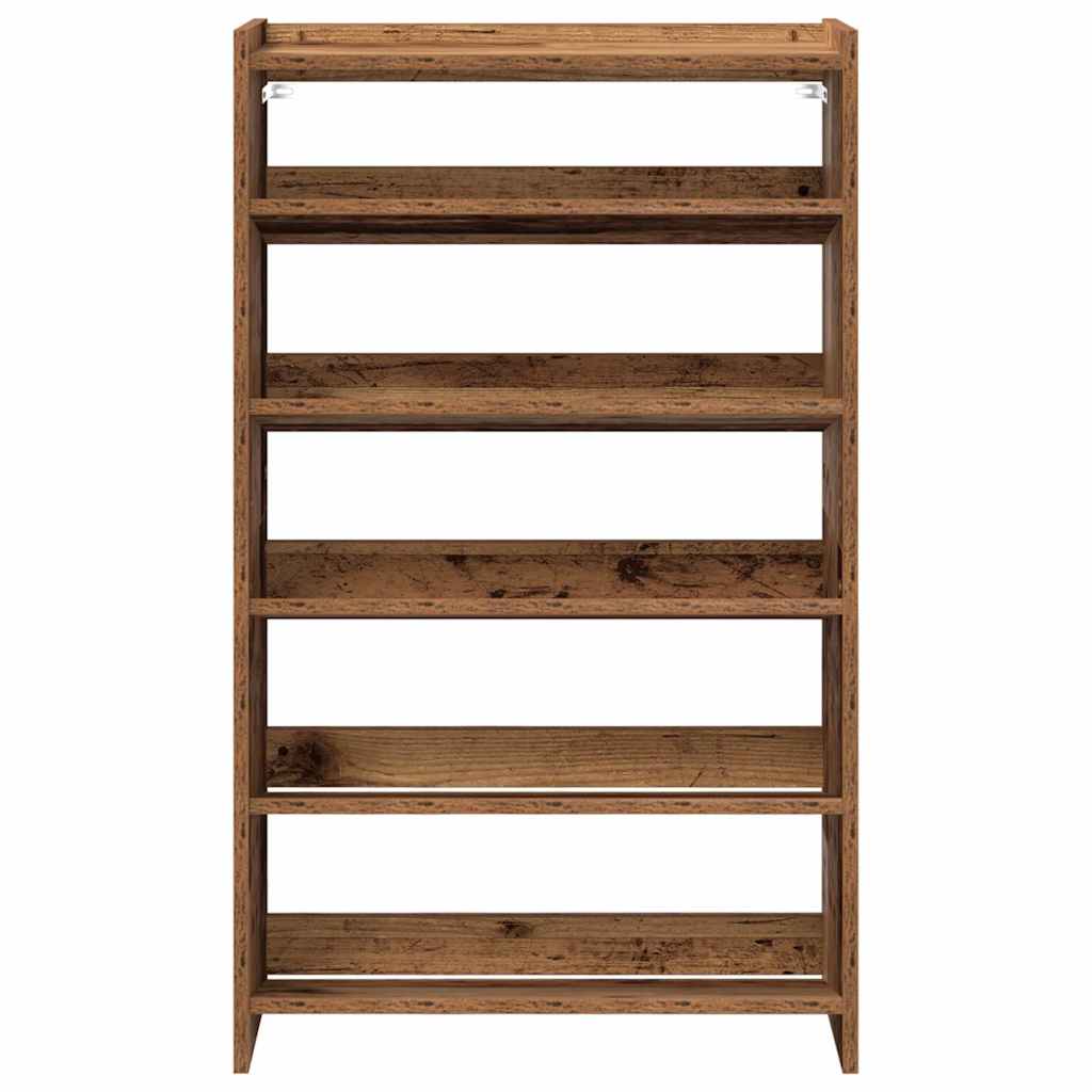 Scarpiera Legno Antico 60x25x100 cm in Truciolato