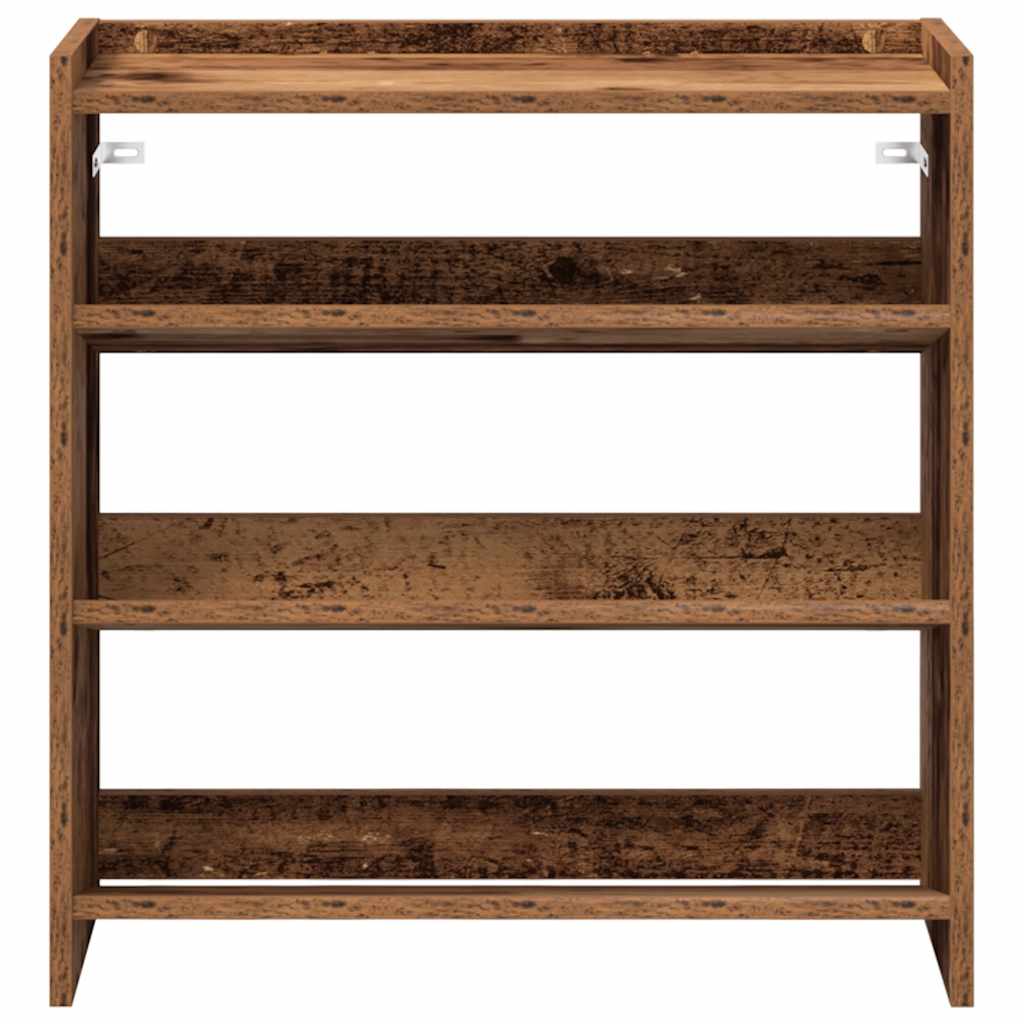 Scarpiera Legno Antico 60x25x62 cm in Legno Multistrato