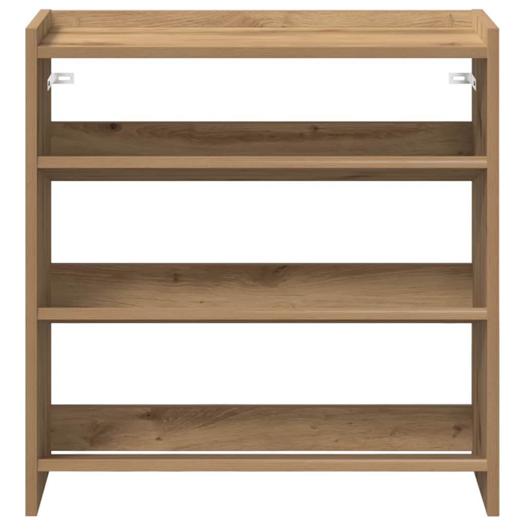 Scarpiera Rovere Artigianale 60x25x62 cm in Legno Multistrato