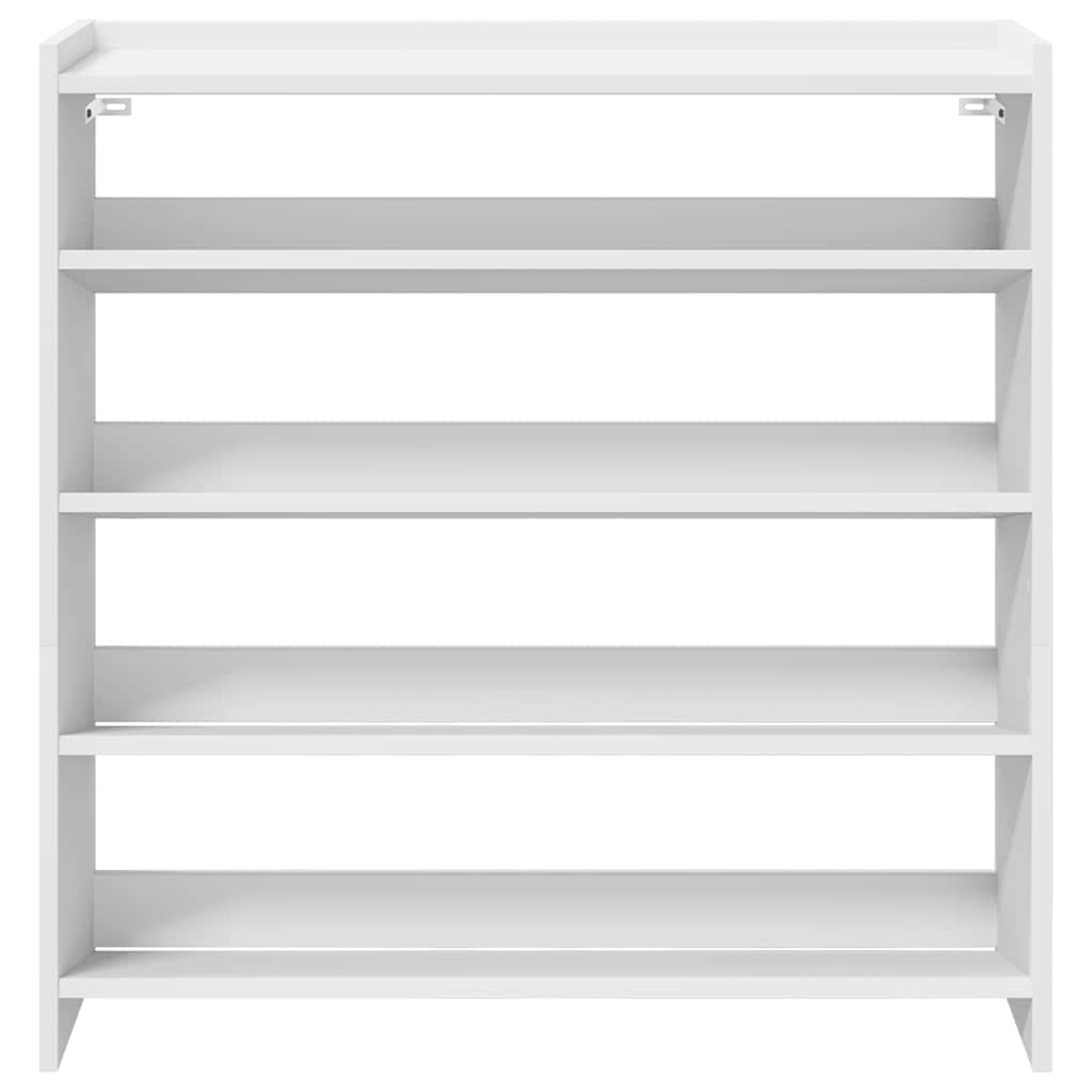 Scarpiera Bianca 80x25x81 cm in Legno Multistrato