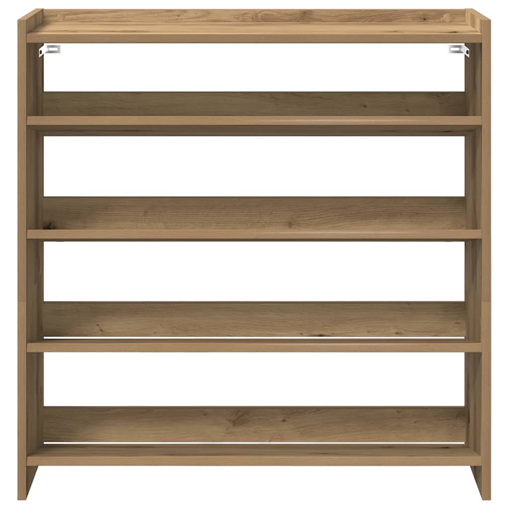 Scarpiera Rovere Artigianale 80x25x81 cm in Legno Multistrato