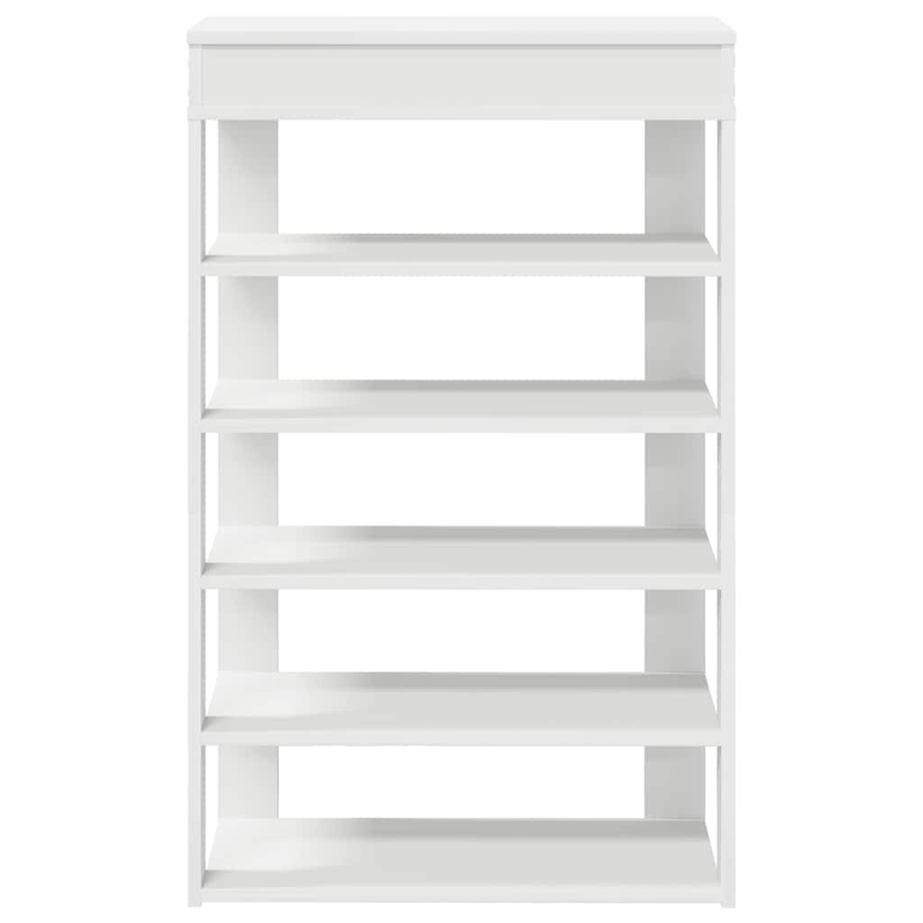 Scarpiera Bianca 60x30x98 cm in Legno Multistrato