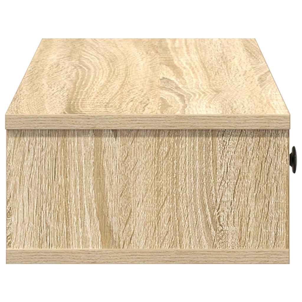Scaffale a Parete con Cassetti Sonoma 60x28x15 cm in Truciolato
