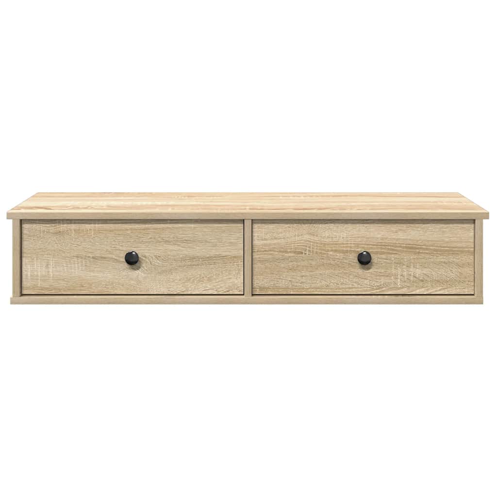 Scaffale a Parete con Cassetti Sonoma 100x37,5x19 cm Truciolato