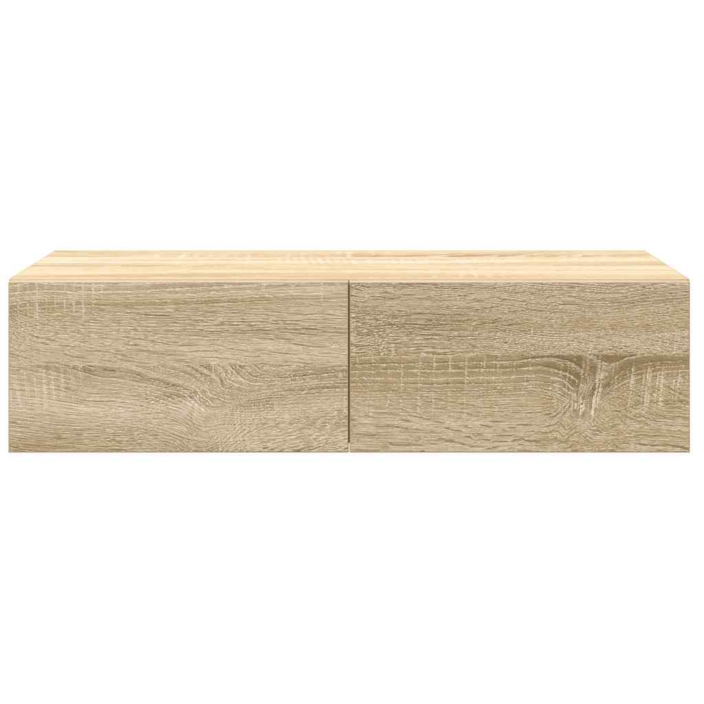Scaffale a Parete con Cassetti Sonoma 60x26,5x15 cm Truciolato
