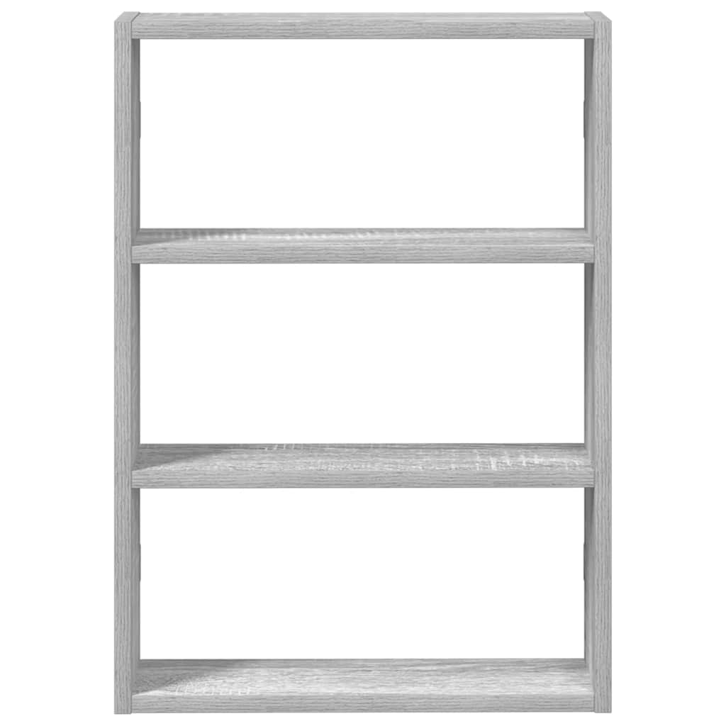 Mensola a Muro Grigio Sonoma 43x9x60 cm in Truciolato