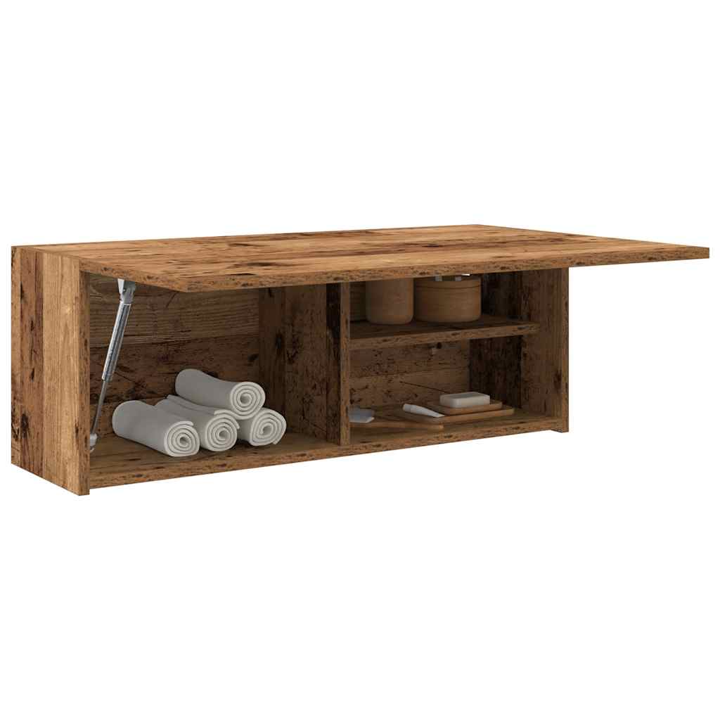 Mobile da Bagno Legno Antico 80x25x30 cm in Truciolato