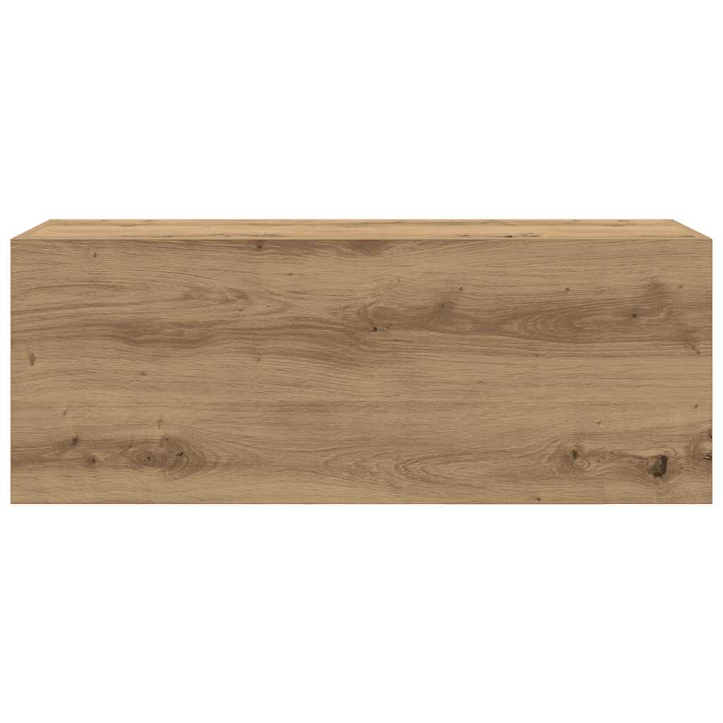 Mobiletto da Bagno Rovere Artigianale 80x25x30 cm in Truciolato